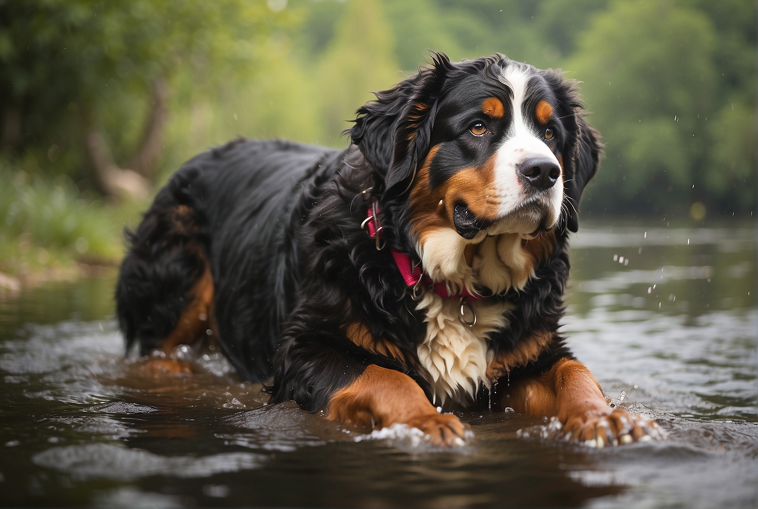 How often should you bathe a Bernese Mountain Dog?